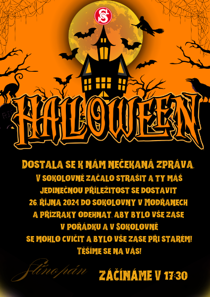 Pozvánka Halloween Sokol